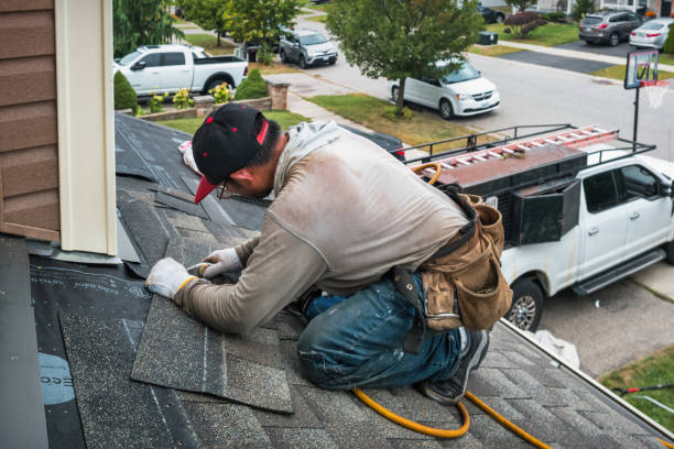 Professional Gutter Installation technician working in Terra Ceia, FL